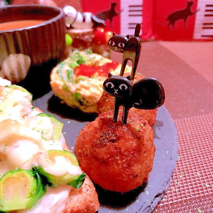 揚げない芽キャベツのひとくち鶏ささ身メンチカツ